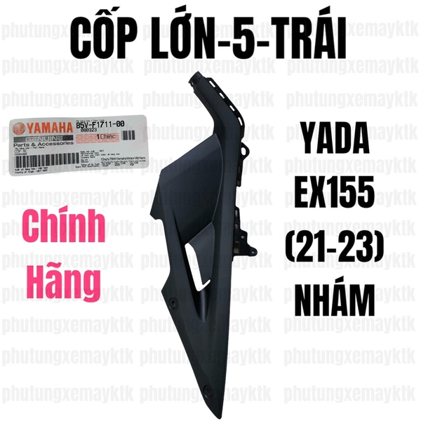 [Chính hãng Yamaha]YADA-EX155(21-23)-NHÁM-5 Cốp lớn-TRÁI