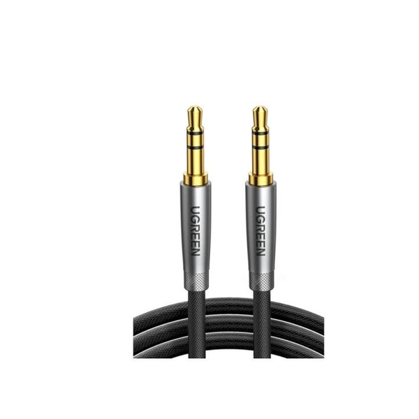 Cáp audio (âm thanh) 3.5mm 2 đầu dương dài 0.5M màu ghi (AV150) Ugreen 70880