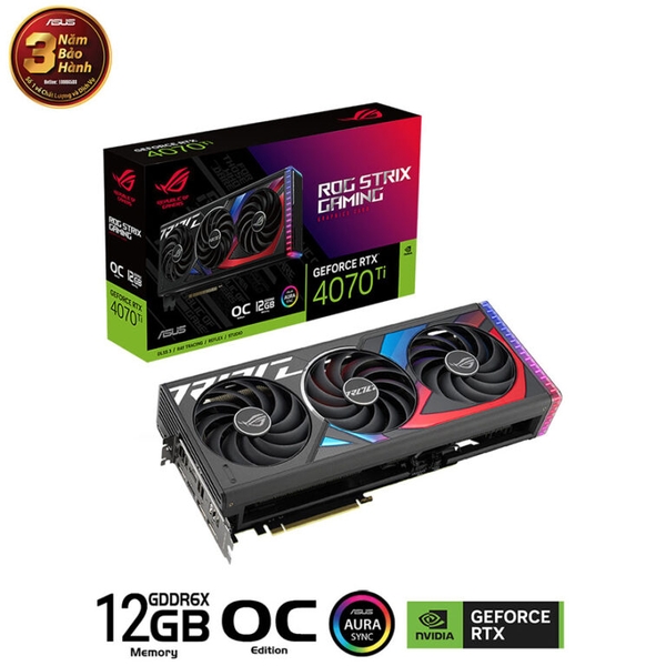 Card màn hình ASUS ROG Strix GeForce RTX 4070 Ti 12GB GDDR6X OC Edition (ROG-STRIX-RTX4070TI-O12G-GAMING)