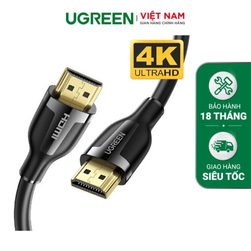 Cáp HDMI dài 2M chuẩn 2.0 độ phân giải 4K@60Hz Cao Cấp (ED030) Ugreen 60440