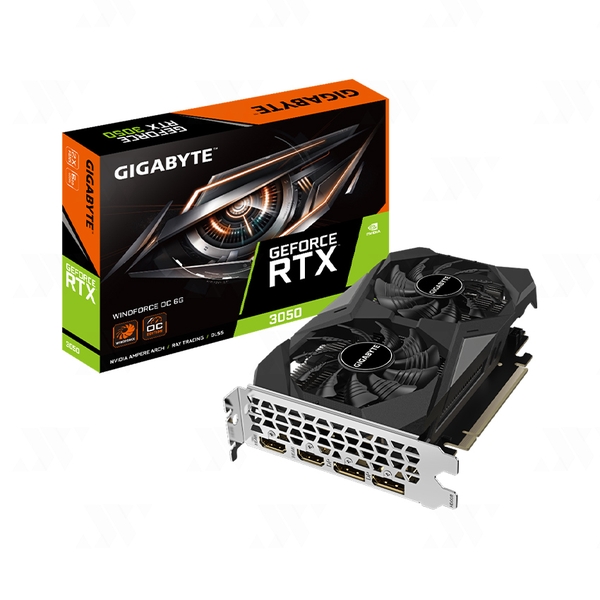 Card màn hình GIGABYTE GeForce RTX 3050 WINDFORCE 6GB OC (GV-N3050WF2OC-6GD)