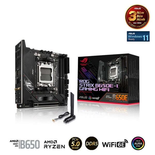 Mainboard ASUS ROG STRIX B650E-I GAMING WIFI (Chipset AMD B650, Socket AM5, 2x DDR5 64GB, Mini-ITX)