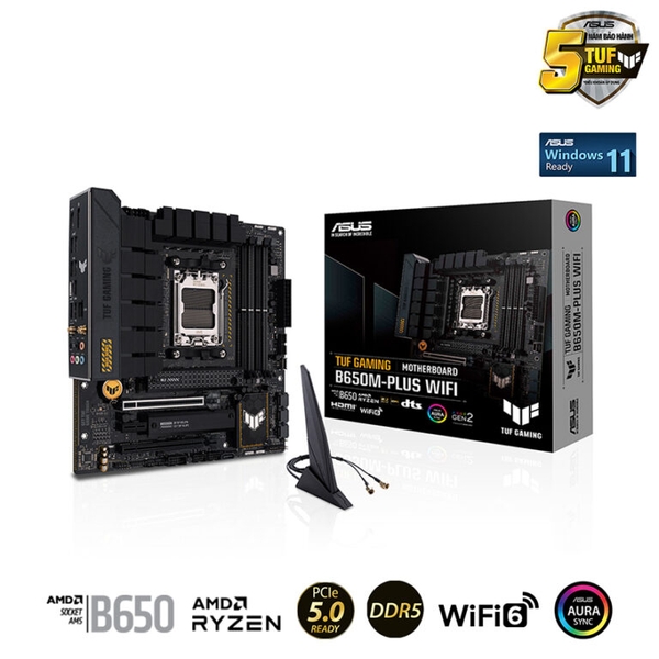 Mainboard ASUS TUF GAMING B650M-PLUS WIFI (Chipset AMD B650, Socket AM5, 4x DDR5 128GB, micro-ATX)