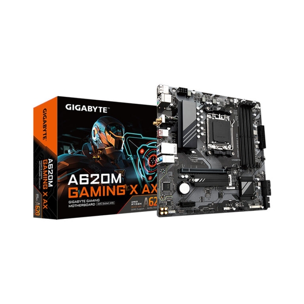 Mainboard Gigabyte A620M GAMING X AX (AMD A620, AMD AM5, 4 x DDR5 192GB, Micro-ATX)