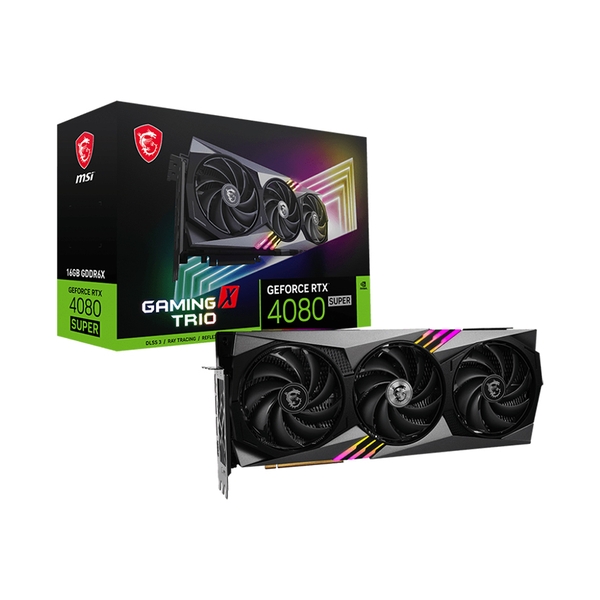 Card màn hình MSI GeForce RTX 4080 SUPER 16G GAMING X TRIO
