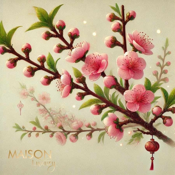 hoa đào ngày tết