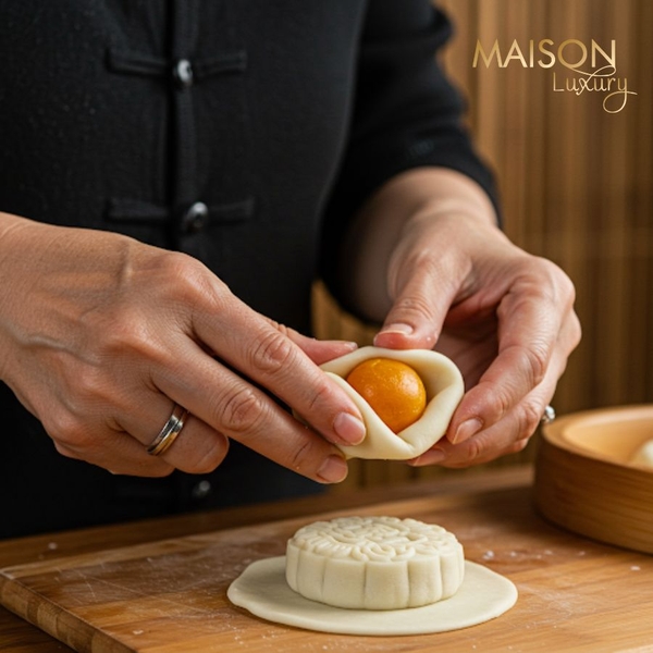 tạo hình bánh dẻo trung thu truyền thống