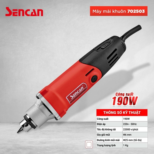 Máy mài khuôn Sencan 702503 ( 6mm )