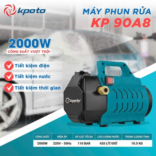 Bơm rửa xe Kpoto KP 90A8