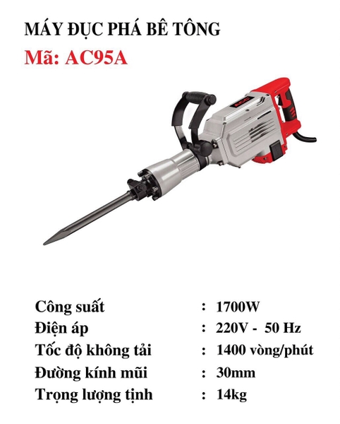 Máy đục bê tông ACC AC95A