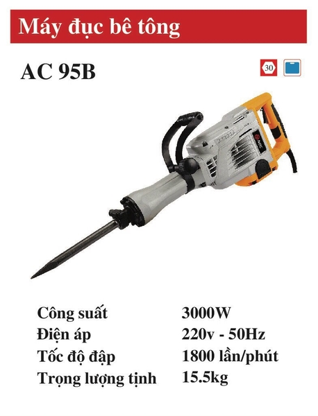 Máy đục bê tông ACC AC95B