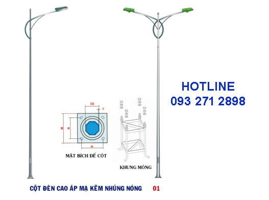Cột đèn cao áp TK01