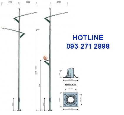 Cột đèn cao áp TK09