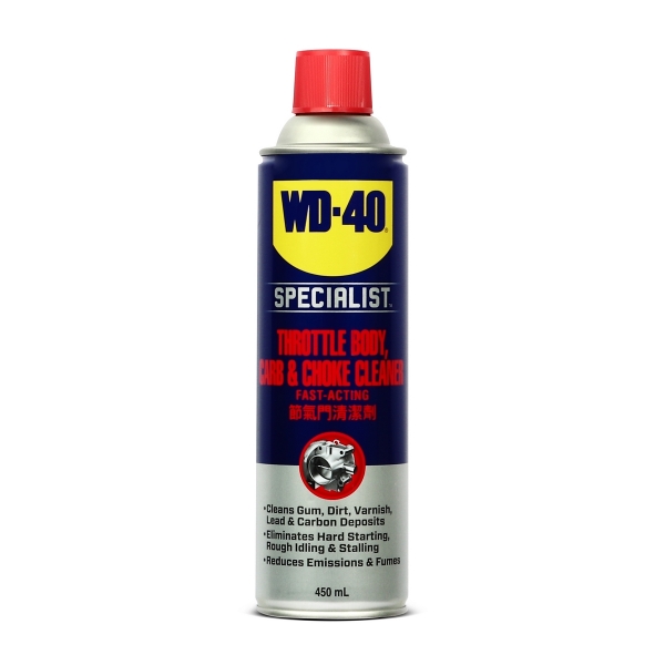 DẦU TẨY RỬA BỘ CHẾ HÒA KHÍ WD-40 450ml Thrttl, Carb, Choke Cleaner