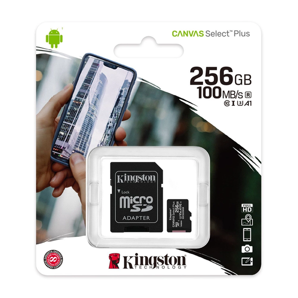 Thẻ nhớ MicroSD 256Gb Kingston chính Hãng