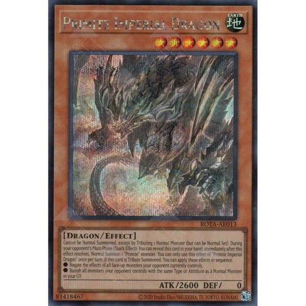 Primite Imperial Dragon Ultra Carta De Yugioh | Meses Sin Interés