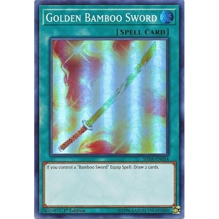 Bi Yugioh Chnh Hng ] Golden Bamboo Sword - SHVA-EN054 - Super Rare 1st  Edition