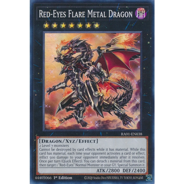 Red-Eyes Flare Metal Dragon [CORE-EN054] Ghost Rare main image 1