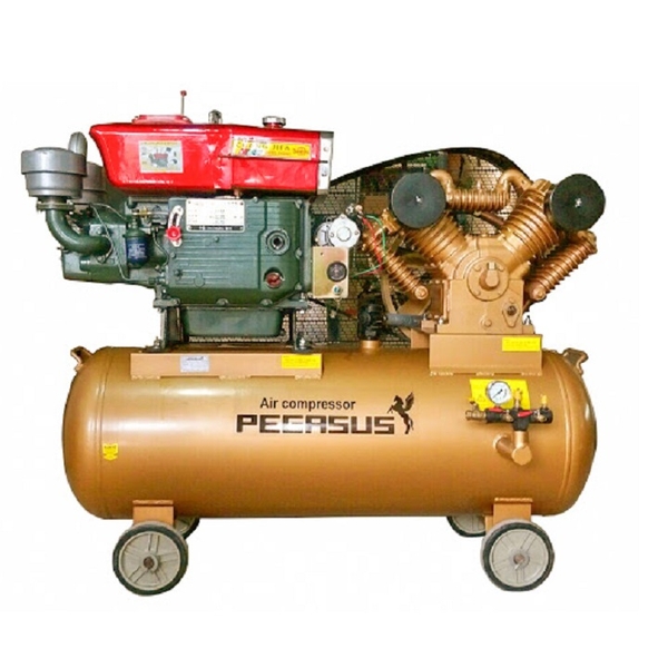 Máy Nén Khí Đầu Nổ Chạy Dầu Pegasus 10HP 500L TM-V-1.05/12.5-500L