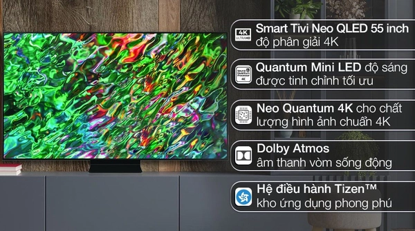 Smart Tivi Samsung 55QN90D 4K NEO QLED 55 inch 2024 ( 55QN90D ) Chính hãng Mới 100%