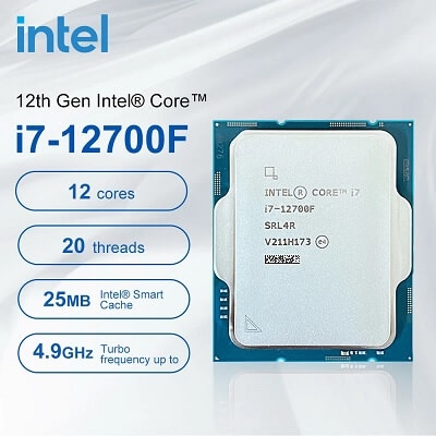 CPU Intel Core i7 12700F - 12 nhân 20 luồng Chính hãng