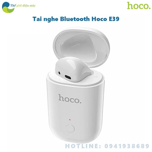 Tai nghe bluetooth Hoco E39 Admire Sound Single (Trắng)