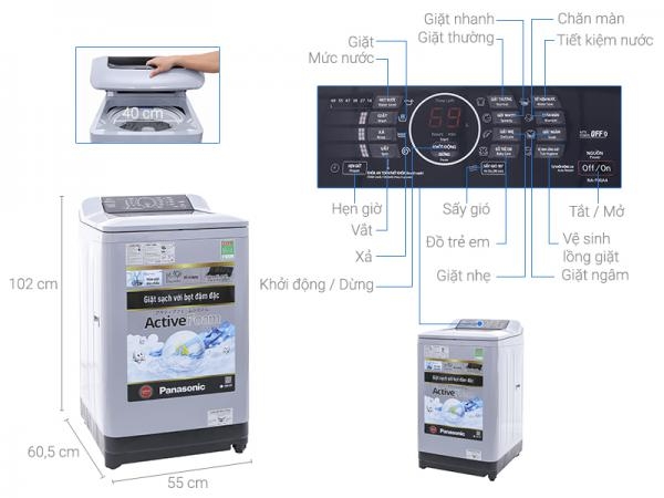 Máy giặt Panasonic 9.0 KG NA-F90A4GRV