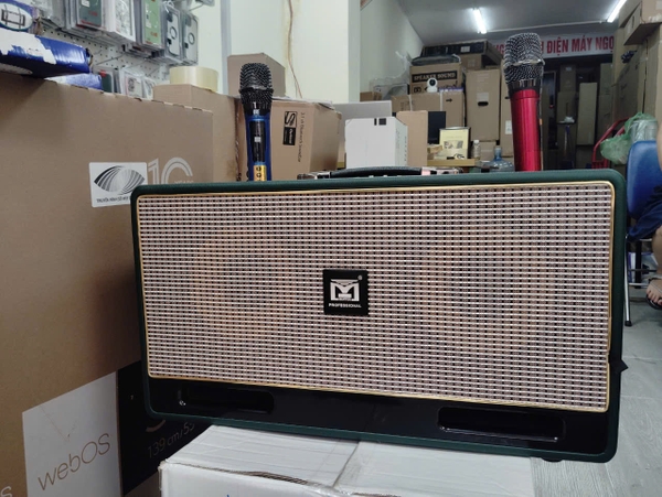 Loa xách tay MT 39 Karaoke tặng 2 Mic