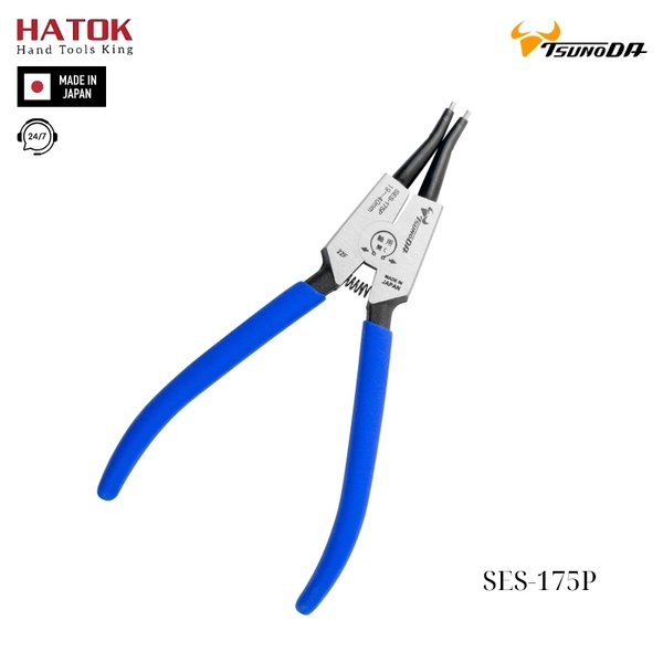Kìm mở phe mũi thẳng 7 inch Tsunoda SES-175P Nhật Bản