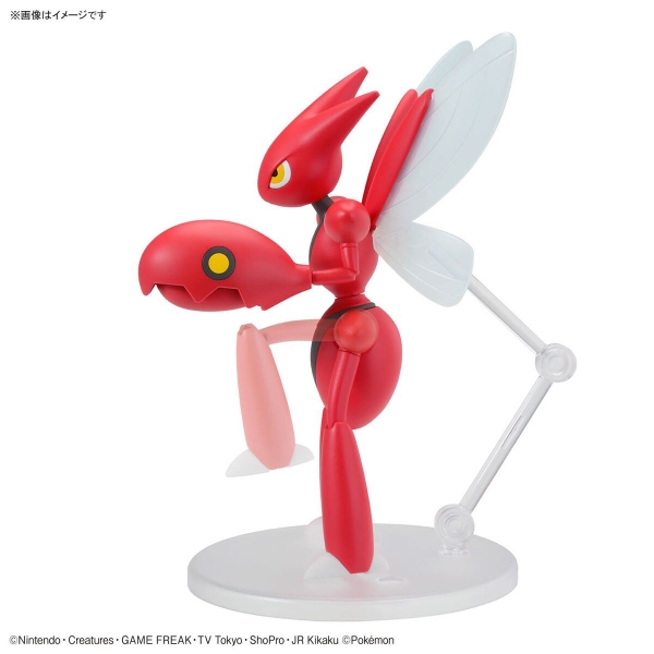 Mô Hình Lắp Ráp Pokemon PLAMO COLLECTION 55 SELECT SERIES Scizor của Bandai nhật bản
