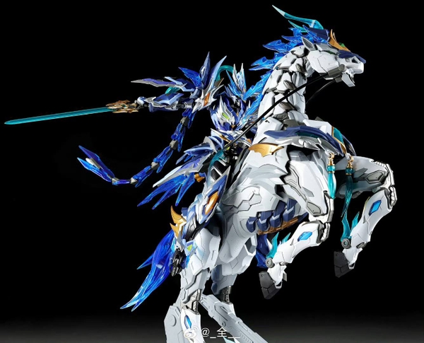 Mô Hình lắp Ráp MNP-XH05 Triệu Vân Zhao Yun của Motor Nuclear (có kèm ngựa)