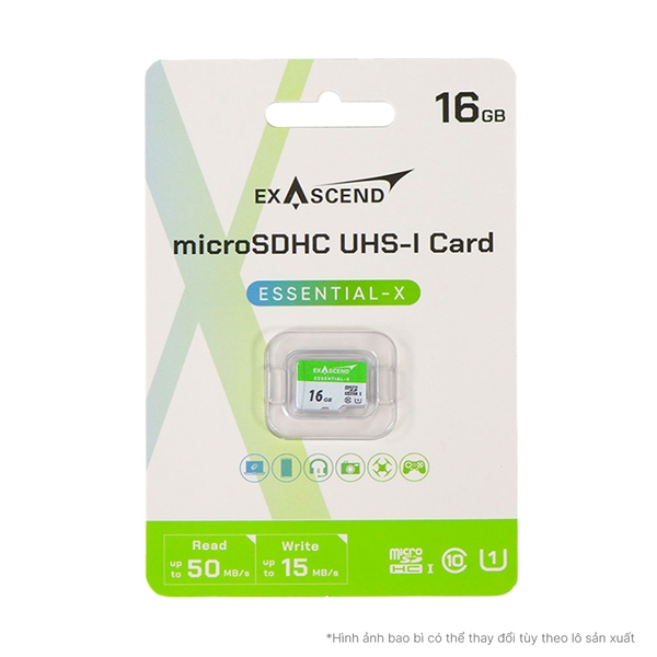 Thẻ nhớ microSDHC Exascend Essential-X UHS-I U1 V10
