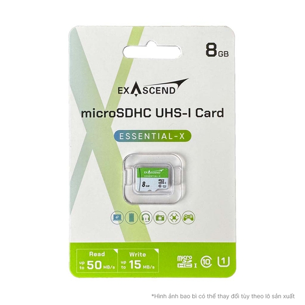 Thẻ nhớ microSDHC Exascend Essential-X UHS-I U1 V10