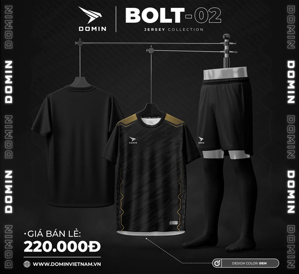 Bộ Quần Áo Bóng Đá Domin BOLT 02