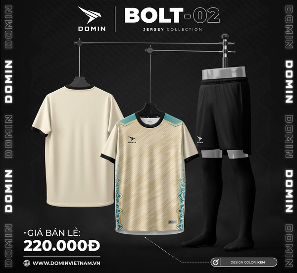 Bộ Quần Áo Bóng Đá Domin BOLT 02