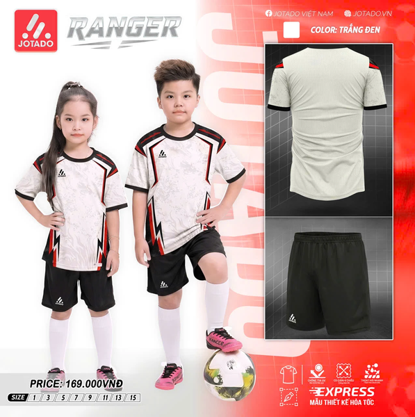 Bộ Quần Áo Bóng Đá Trẻ Em Jotado Ranger