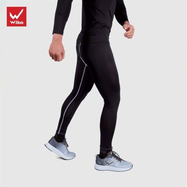 Quần giữ nhiệt Wika Combat Black co dãn đa chiều Legging Tập Gym