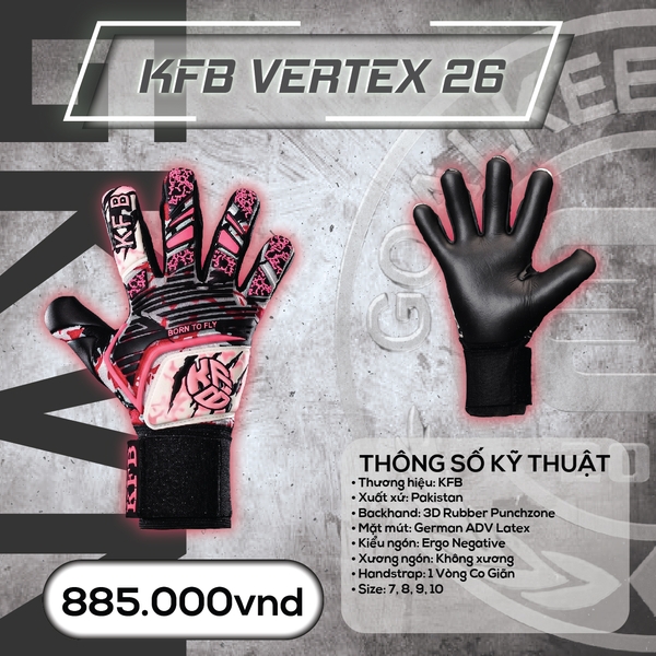 Găng tay thủ môn KFB Vertex 26