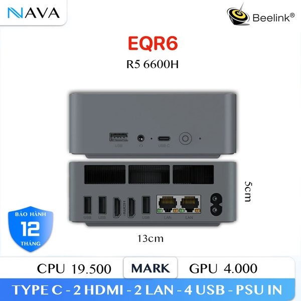Mini PC Beelink EQR6 AMD Ryzen 5 6600H NAVA STORE - Mini PC & eGPU
