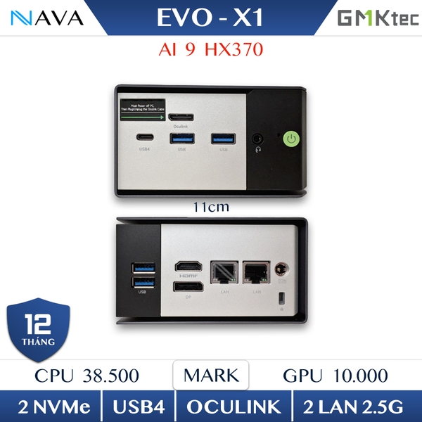 【新中古】GMKtec EVO-X1 AMD Ryzen AI 9 HX-370 楽天市場】【クーポンで148,105円】GMKtec EVO-X1 AI PC AMD Ryzen AI