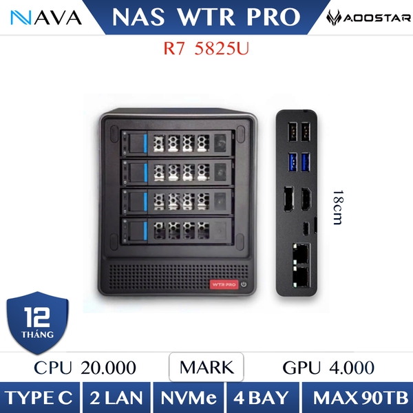 Mini PC AOOSTAR AMD Ryzen 7 5825U - Máy tính nhỏ gọn, hiệu năng