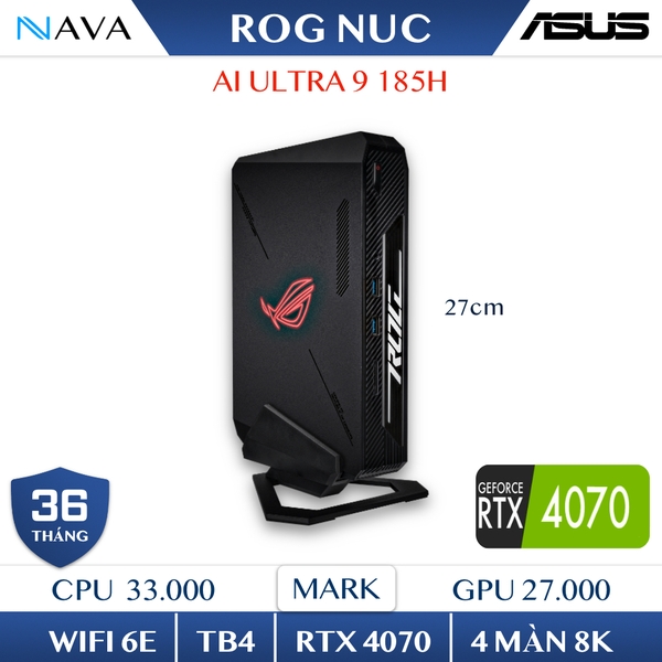 Mini PC ASUS ROG NUC 970 RNUC14SRKU9189A1I RTX 4070 NAVA STORE
