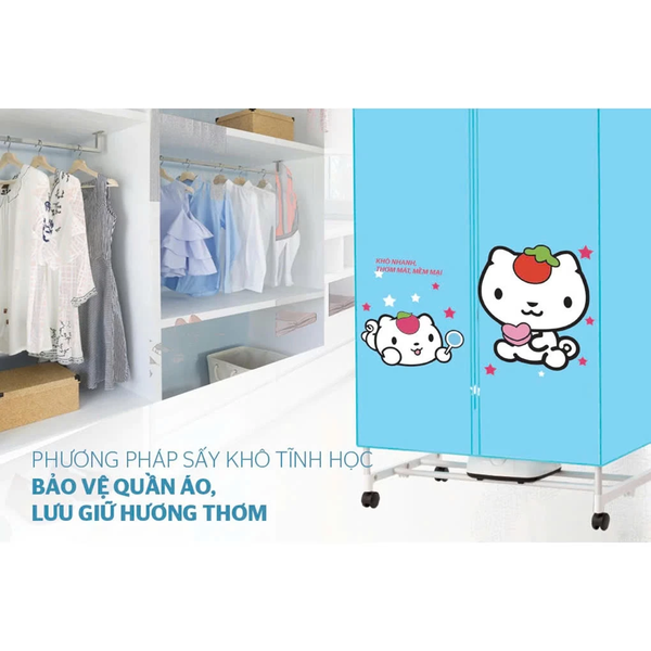 Tủ sấy Quần Áo SHD2702 - Sấy Tối Đa 10kg Quần Áo - Công Suất 900W - Bảo Hành Chính Hãng 12 Tháng