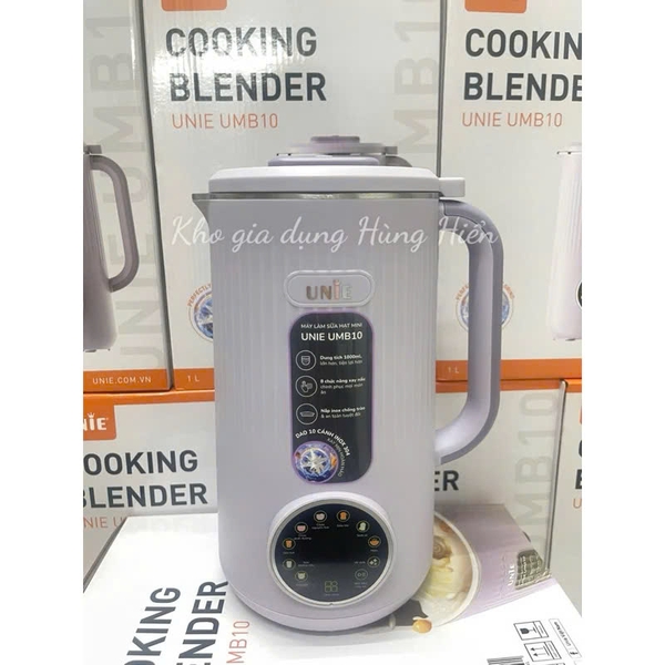 Máy làm sữa hạt, xay nấu đa năng UNIE UMB10 - Dung tích 1 lít - Công suất 800W - Hàng chính hãng bảo hành 12 tháng
