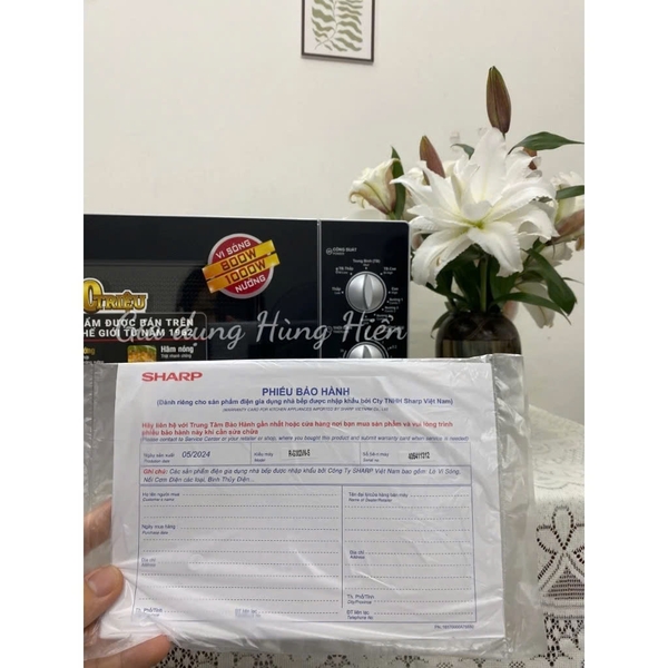 Lò vi sóng có nướng Sharp R-G302VN-S - Dung tích 23 lít - Công suất 1800W - Hàng chính hãng bảo hành 12 tháng