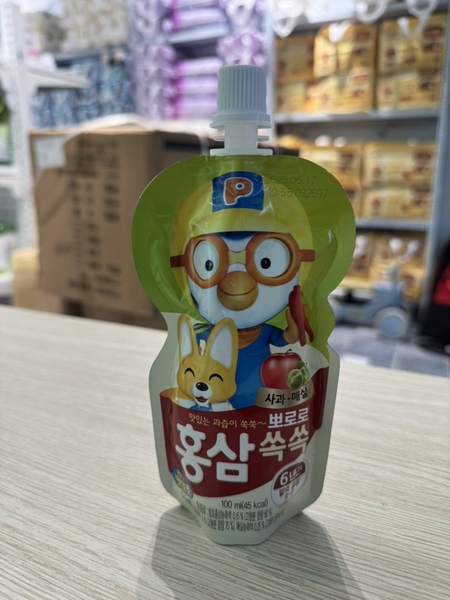 Nước hồng sâm hoa quả Pororo Hàn Quốc