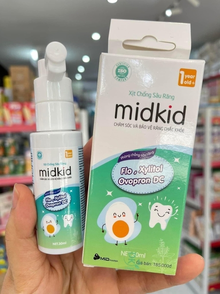 Xịt sâu răng midkid hương nho 30ml