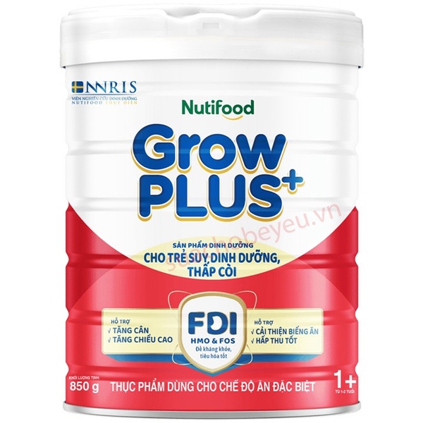 Sữa grow Plus đỏ NutiFood 1+ 900g