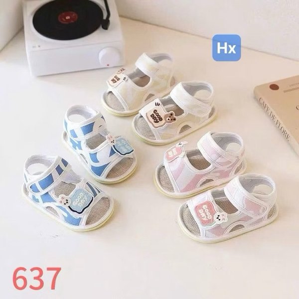 Dép tập đi đế cao su hở mũi ( sz 13-15)