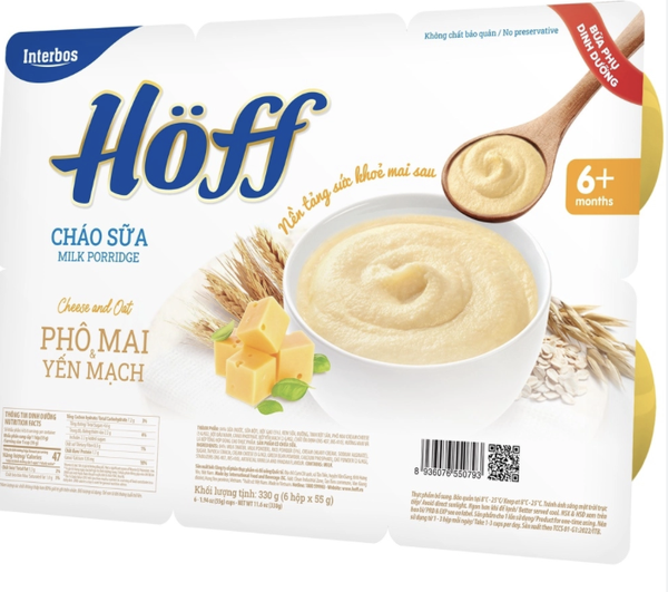 Cháo sữa phô mai yến mạch Hoff